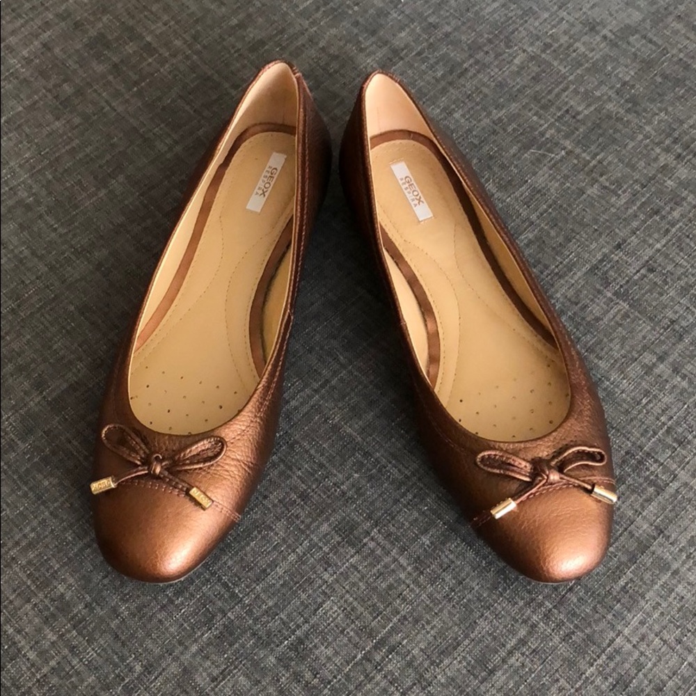 GEOX respira copper ballet flats